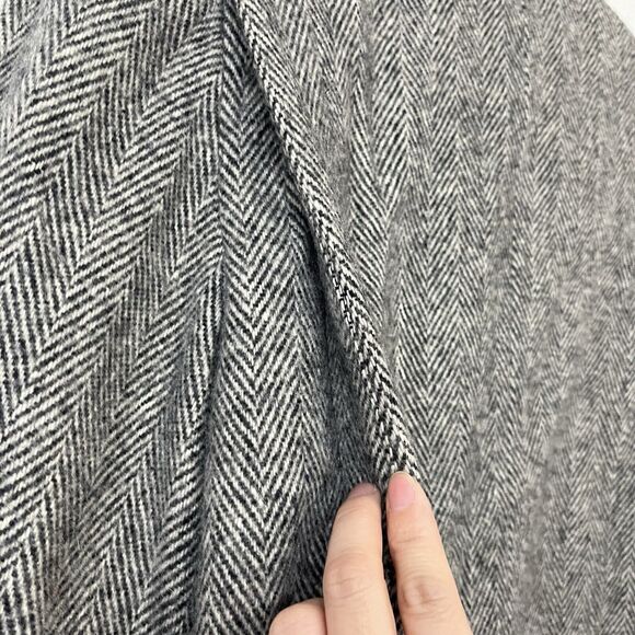 VTG 80S 90S Herman Kay Women's Herringbone Wool Coat Sz 10 Jacket - Picture 6 of 9